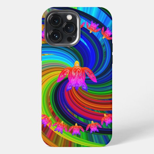 レインボーカメ iPhoneケース (裏面)