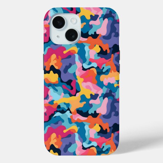 レインボーカモフラージュ Case-Mate iPhoneケース (裏面)
