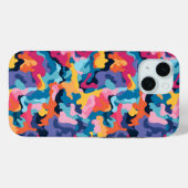 レインボーカモフラージュ Case-Mate iPhoneケース (裏面 (横))