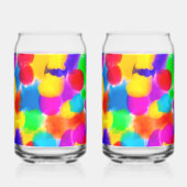 レインボーカラスプラッシュ ガラス缶 (正面)