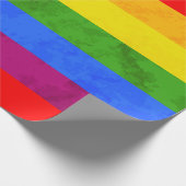 レインボーカラフルお祝いラッピング紙 ラッピングペーパー (角)