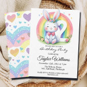 レインボーカラフルとバニーの2回目の誕生日パーティー 招待状