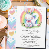 レインボーカラフルとバニーの2回目の誕生日パーティー 招待状