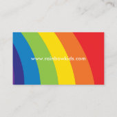 レインボーカラフルはっきりしたモダンイラストレーション 名刺 (裏面)