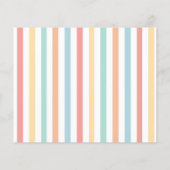 レインボーカラフルはパーティーの誕生日の招待を許可する。 (裏面)