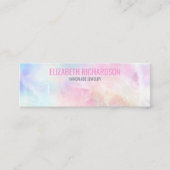 レインボーカラフルイヤリングジュエリー表示ホルダー スキニー名刺 (正面)