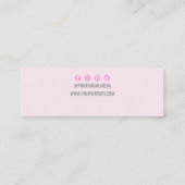 レインボーカラフルイヤリングジュエリー表示ホルダー スキニー名刺 (裏面)