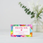 レインボーカラフルウォーターカラーインクシモダンック 割引カード (スタンド正面)