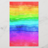 レインボーカラフルウォーター色5.5x8.5スクラップブック (正面)