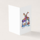 レインボーカラフルウォーター色（ばちゃばちゃ）跳ねるジラフェス (外部)