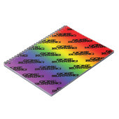 レインボーカラフルエフェクトの背景が消えランニングた状態 ノートブック (左側)