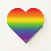 レインボーカラフルエフェクトの背景が消えランニングた状態 ノートブック (裏面)