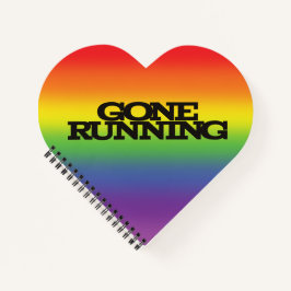 レインボーカラフルエフェクトの背景が消えランニングた状態 ノートブック