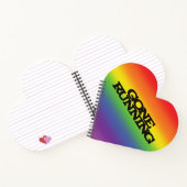 レインボーカラフルエフェクトの背景が消えランニングた状態 ノートブック (内部)