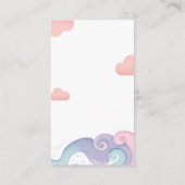 レインボーカラフルオンクラウド9おむつラッフル エンクロージャーカード (裏面)