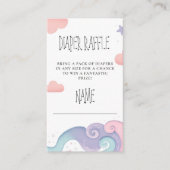 レインボーカラフルオンクラウド9おむつラッフル エンクロージャーカード (正面)