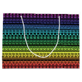 レインボーカラフルオーナメント ラージペーパーバッグ (裏面)