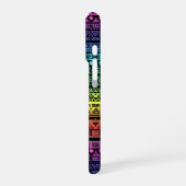 レインボーカラフルオーナメント iPhoneケース (左側面)