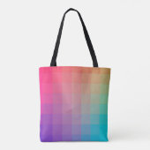 レインボーカラフルカラーグラデーションデザイン トートバッグ (裏面)