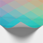 レインボーカラフルカラーグラデーションデザイン ラッピングペーパー (角)