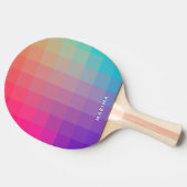 レインボーカラフルカラーモダン卓球 卓球ラケット (横)