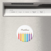 レインボーカラフルカラーリングペンシルスクールキッズ マグネット (インサイチュ (食洗機))