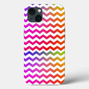 レインボーカラフルカラー波形パターン iPhone 13ケース