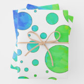 レインボーカラフルカラー調整パターン ラッピングペーパーシート (インサイチュ)