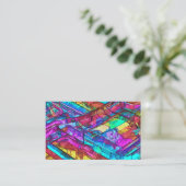 レインボーカラフルカラー 名刺 (スタンド正面)