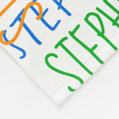 レインボーカラフルキュイパーソナライズされた名前をカスタムする フリースブランケット (角)