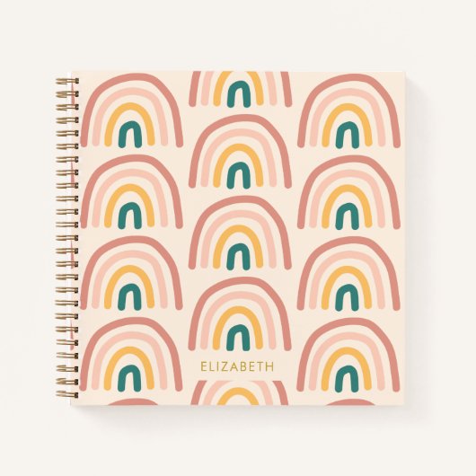 レインボーカラフルギフト ノートブック (正面)