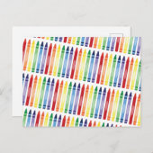 レインボーカラフルクライアンズ模様 シーズンポストカード (正面/裏面)