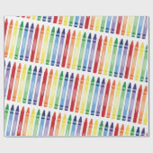 レインボーカラフルクライアンズ模様 ラッピングペーパー (フラット)