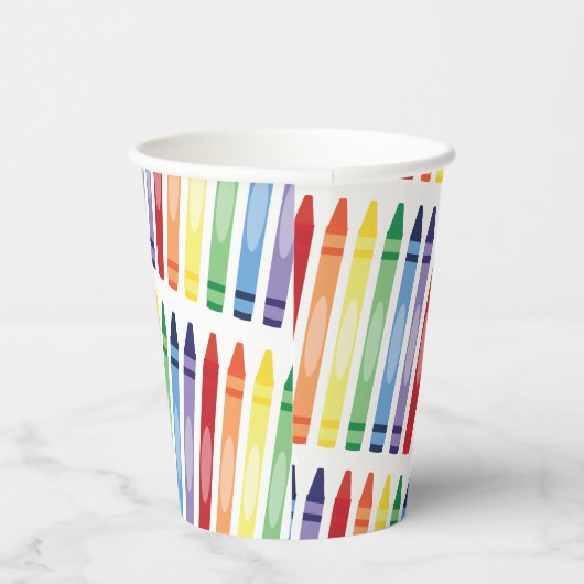 レインボーカラフルクライアンズ模様 紙コップ (右)