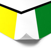 レインボーカラフルクライスクロスストライプ誕生日 ポスター (角)