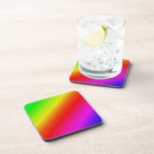 レインボーカラフルグラディエント斜めブレンド コースター (右側)