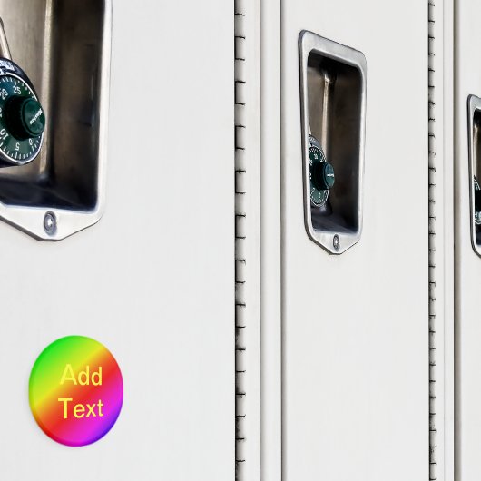 レインボーカラフルグラディエント斜めブレンド マグネット (インサイチュ (ロッカー))