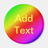 レインボーカラフルグラディエント斜めブレンド マグネット (正面)