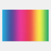 レインボーカラフルグラディエント ラッピングペーパーシート (正面3)