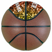 レインボーカラフルグリッターがあなたのチームを輝かせる バスケットボール (右)