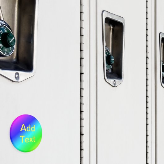 レインボーカラフルグリーンブルーパープル斜めブレンド マグネット (インサイチュ (ロッカー))