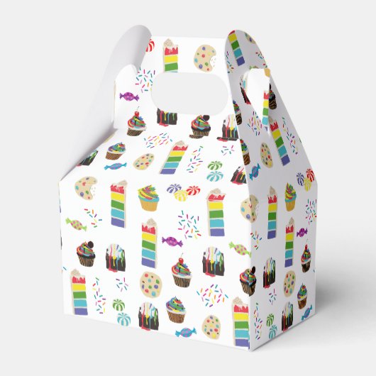 レインボーカラフルケーキのデザート&ふりかけパターン フェイバーボックス (裏面サイド)