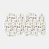 レインボーカラフルケーキのデザート&ふりかけパターン フェイバーボックス (折り畳みなし)