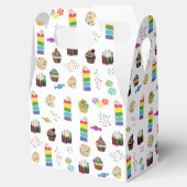 レインボーカラフルケーキのデザート&ふりかけパターン フェイバーボックス (オープン)