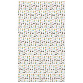 レインボーカラフルケーキデザート振りかける誕生日 テーブルクロス (正面)