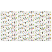 レインボーカラフルケーキデザート振りかける誕生日 テーブルクロス (正面(横))