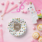 レインボーカラフルケーキ振りかける誕生日パーティー ペーパーボウル (パーティー)