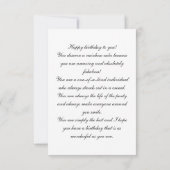 レインボーカラフルケーキ誕生日カード サンキューカード (裏面)