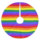 レインボーカラフルゲイプライド ブラッシュドポリエステルツリースカート (正面)