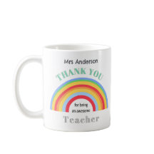 レインボーカラフルサンキュー先生感謝